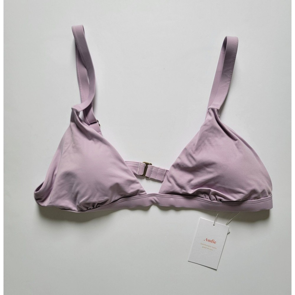 Andie Swim Women's Size Large The Caicos Top Lavender‎ NWT